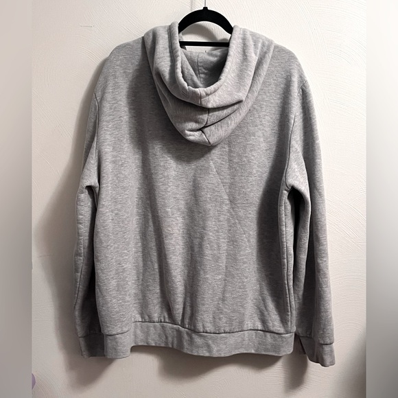 Forever 21 Mens Grey Zip Up Hoodie - Picture 2 of 3